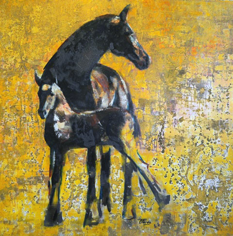 Cuadro MATERNIDAD de Pardo Orlando (2/11/1930- 24/08/2014)