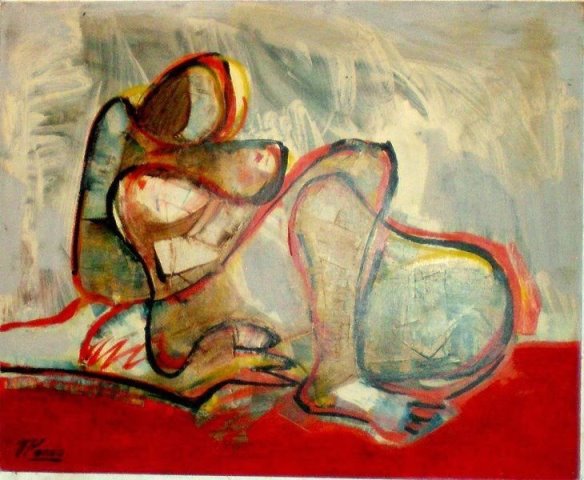 Cuadro Figura Femenina de Pardo Orlando (2/11/1930- 24/08/2014)