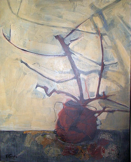 Cuadro Cacharro con Cardos Secos de Pardo Orlando (2/11/1930- 24/08/2014)