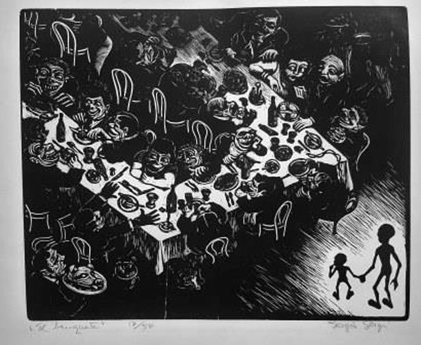 Cuadro Banquete VENDIDO de Sergi Sergio (1896-1973)