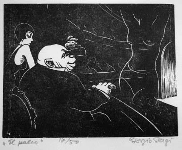 Cuadro Palco de Sergi Sergio (1896-1973)