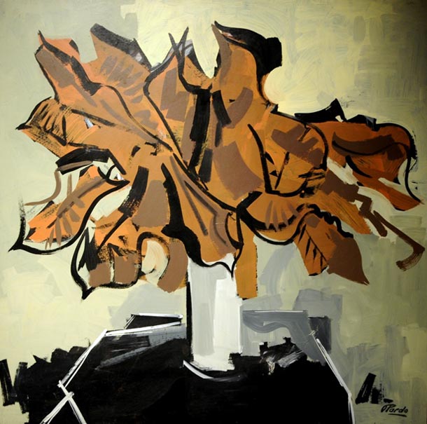 Cuadro Hojas 2 de Pardo Orlando (2/11/1930- 24/08/2014)