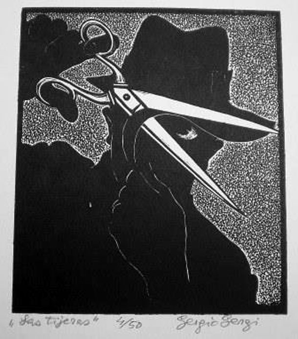 Cuadro La Tijera de Sergi Sergio (1896-1973)