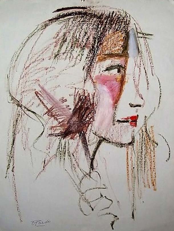 Cuadro Labios Rojos 1 de Pardo Orlando (2/11/1930- 24/08/2014)