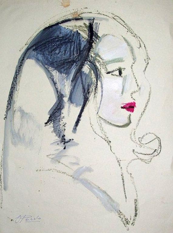 Cuadro Labios Rojos 2 de Pardo Orlando (2/11/1930- 24/08/2014)