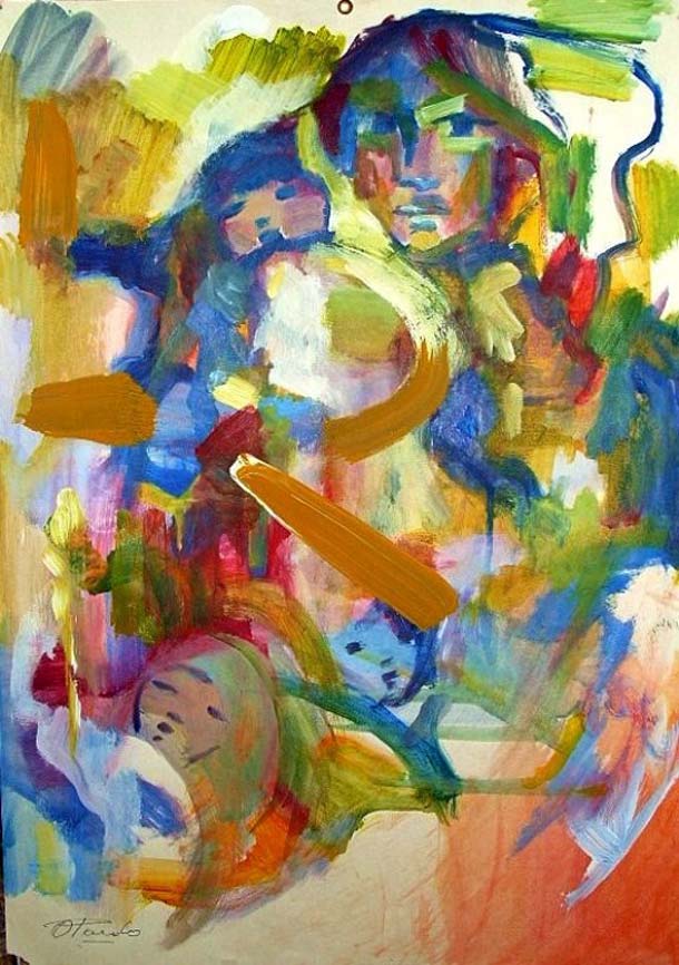 Maternidad con tres Niños