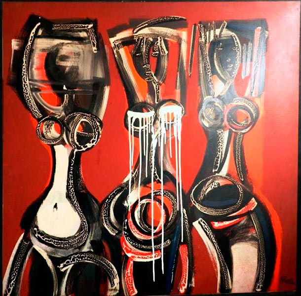 Cuadro Tres Negras de Pardo Orlando (2/11/1930- 24/08/2014)